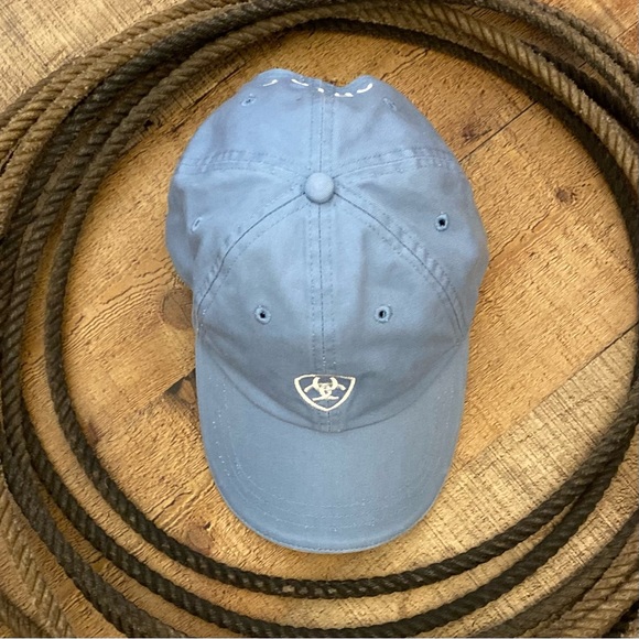 ARIAT Blue Baseball Style Adjustable Cap - Picture 5 of 11